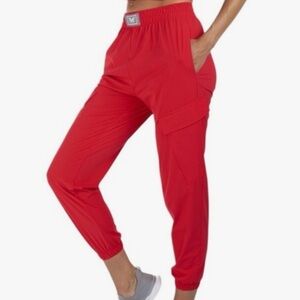 Heroine Sport Red Cargo Jogger